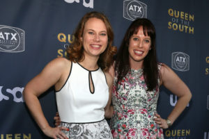 AUSTIN, TX - JUNE 9: ATX Television Festival Co-Founders and Executive Directors Emily Gipson and Caitlin McFarland at the opening night with USA's 'Queen of the South' at the 2016 ATX Television Festival at the Stephen F. Austin InterContinental Hotel on June 9, 2016, in Austin, Texas. (Photo by Jack Plunkett/Picturegroup) Interview with Queen of the South's Alice Braga [Video] | Tell-Tale TV 