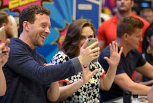 FOX FANFARE AT SAN DIEGO COMIC-CON © 2016: BONES cast members TJ Thyne and Emily Deschanel during the BONES booth signing on Friday, July 22 at the FOX FANFARE AT SAN DIEGO COMIC-CON © 2016. CR: Alan Hess/FOX © 2016 FOX BROADCASTING 5 Things We Learned About ‘Bones’ at San Diego Comic-Con FOX FANFARE AT SAN DIEGO COMIC-CON © 2016: BONES cast members TJ Thyne and Emily Deschanel  during the BONES  booth signing on Friday, July 22 at the FOX FANFARE AT SAN DIEGO COMIC-CON © 2016. CR: Alan Hess/FOX © 2016 FOX BROADCASTING
