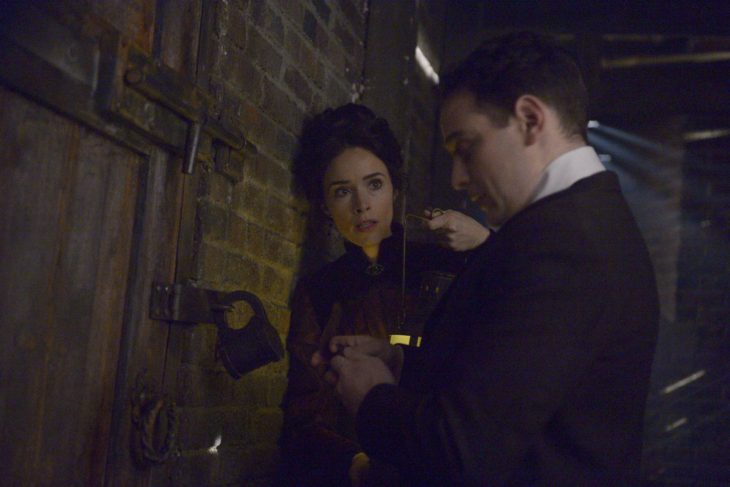 TIMELESS -- "The World's Columbian Exposition" Episode 110 -- Pictured: Abigail Spencer as Lucy Preston -- (Photo by: Sergei Bachlakov/NBC)