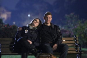 BONES: L-R: Emily Deschanel and David Boreanaz in "The Final Chapter: The End in the End" series finale episode of BONES airing Tuesday, March 28 (9:01-10:00 PM ET/PT) on Fox. ©2017 Fox Broadcasting Co. Cr: Patrick McElhenney/FOX Vote for Your Favorites! The 2017 Tell-Tale TV Awards: Drama and Sci-fi / Fantasy Categories (Round Two) BONES:  L-R:  Emily Deschanel and David Boreanaz in "The Final Chapter:  The End in the End" series finale episode of BONES airing Tuesday, March 28 (9:01-10:00 PM ET/PT) on Fox.  ©2017 Fox Broadcasting Co.  Cr:  Patrick McElhenney/FOX