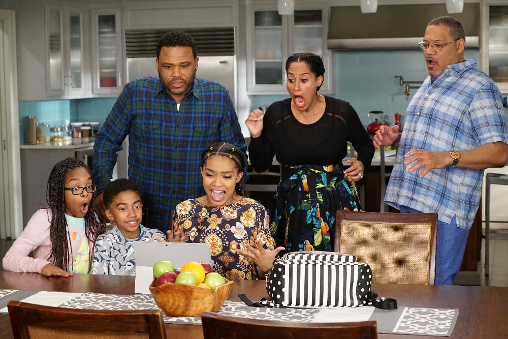 Black-ish Season 3 Episode 22 MARSAI MARTIN, MILES BROWN, ANTHONY ANDERSON, YARA SHAHIDI, TRACEE ELLIS ROSS, LAURENCE FISHBURNE | Tell-Tale TV Black-ish Season 3 Episode 22