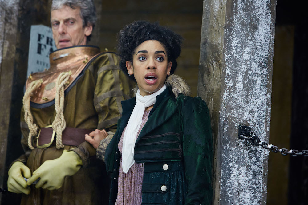 Doctor Who Season 10 Episode 3 | Tell-Tale TV Doctor Who Season 10 Episode 3 The Doctor (PETER CAPALDI), Bill (PEARL MACKIE)