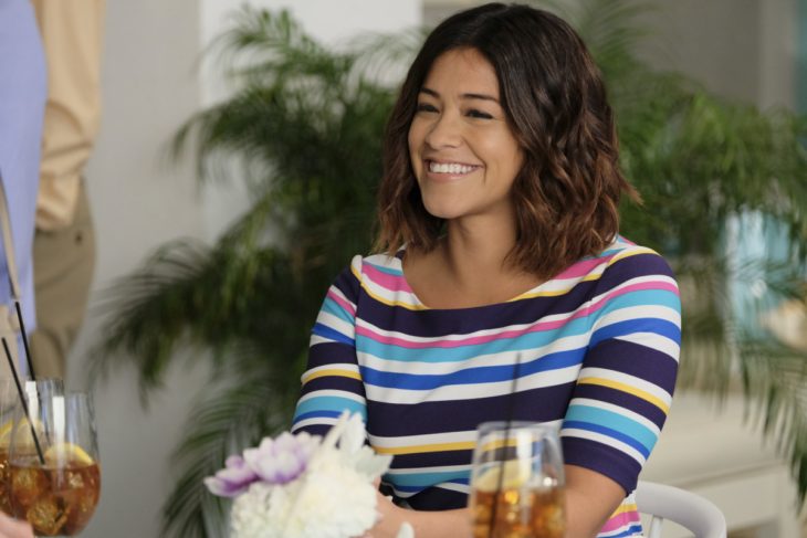 Jane The Virgin -- "Chapter Fifty-Six" -- Image Number: JAV312_0242.jpg -- Pictured: Gina Rodriguez as Jane -- Photo: Scott Everett White/The CW -- ÃÂ© 2017 The CW Network, LLC. All rights reserved.