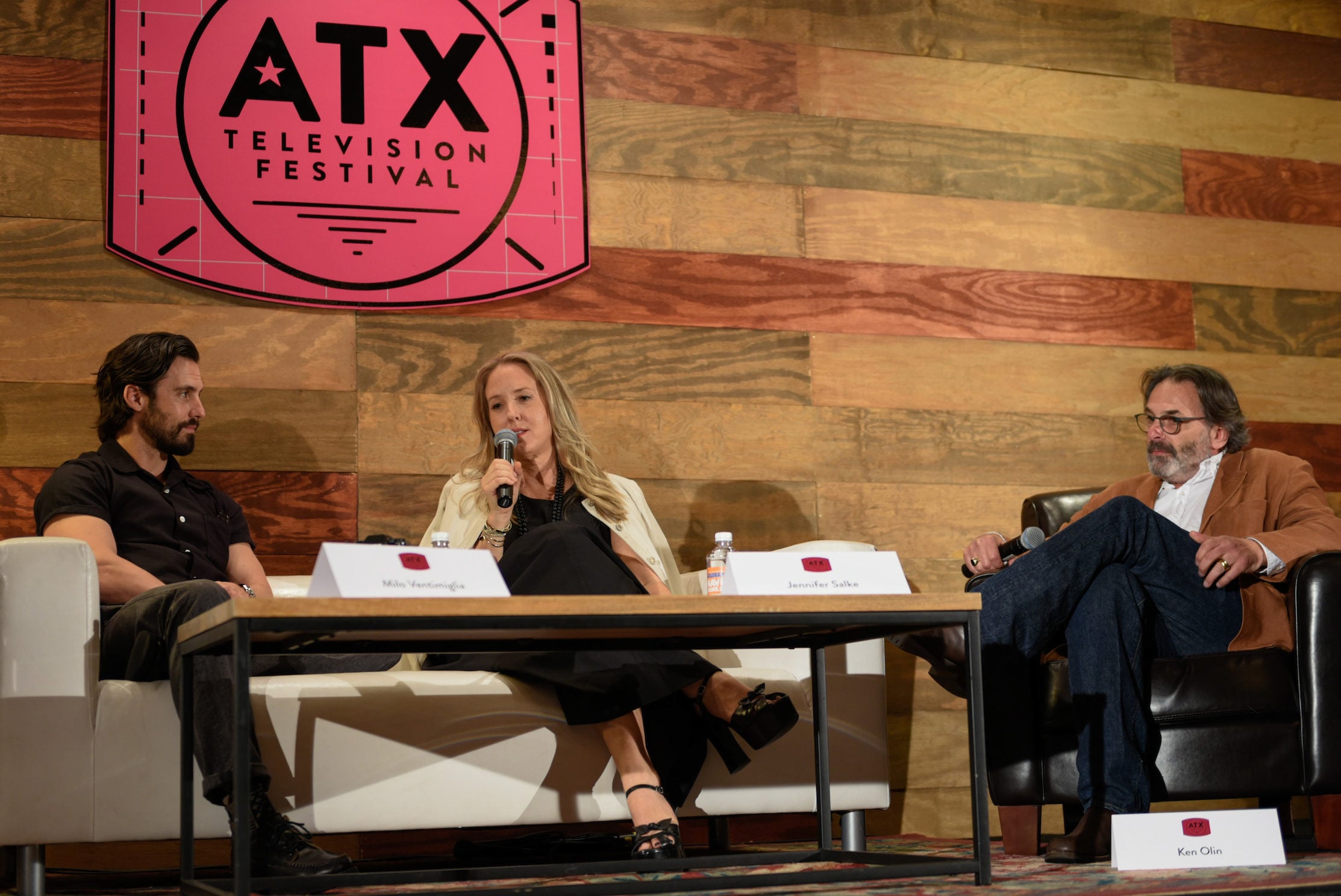 "This Is Us" Panel during the 2017 ATX Festival Season 6 on Friday, June 9, 2017 in Austin, TX. Milo Ventimiglia, Jennifer Salke, Ken Olin (Photo by: Michelle Maurin)
