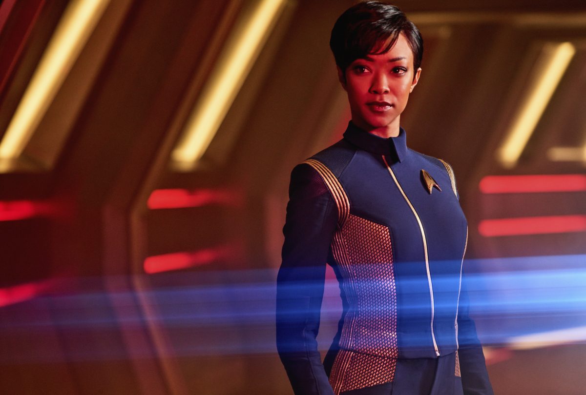 110088_3662b2 | Tell-Tale TV Pictured: Sonequa Martin-Green as First Officer Michael Burnham. STAR TREK: DISCOVERY coming to CBS All Access. Photo Cr: James Dimmock é 2017 CBS Interactive. All Rights Reserved.