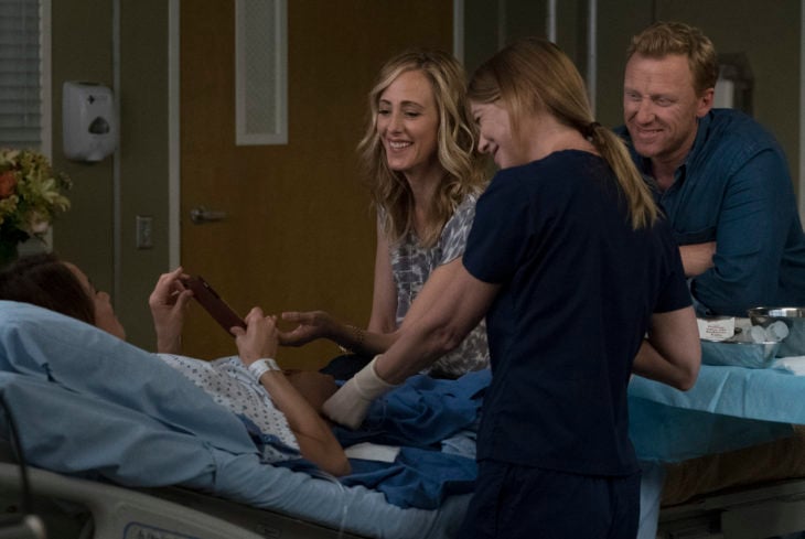GREY'S ANATOMY - "Break Down the House" - Meredith and the team are focused on helping Owen's sister after her shocking return, and Amelia faces a conflict over a patient. Meanwhile, Bailey is forced to give Grey Sloan a facelift after the fire, and the doctors are introduced to a few new faces that spice things up around the hospital, on "Grey's Anatomy," THURSDAY, SEPTEMBER 28 (8:00-9:00 p.m. EDT), on The ABC Television Network. (ABC/Richard Cartwright)