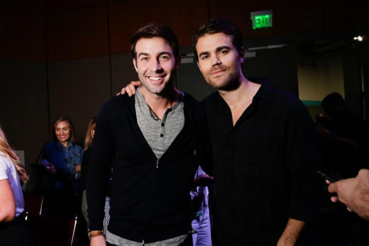James Wolk and Paul Wesley during the Tell Me A Story panel at Comic-Con 2018