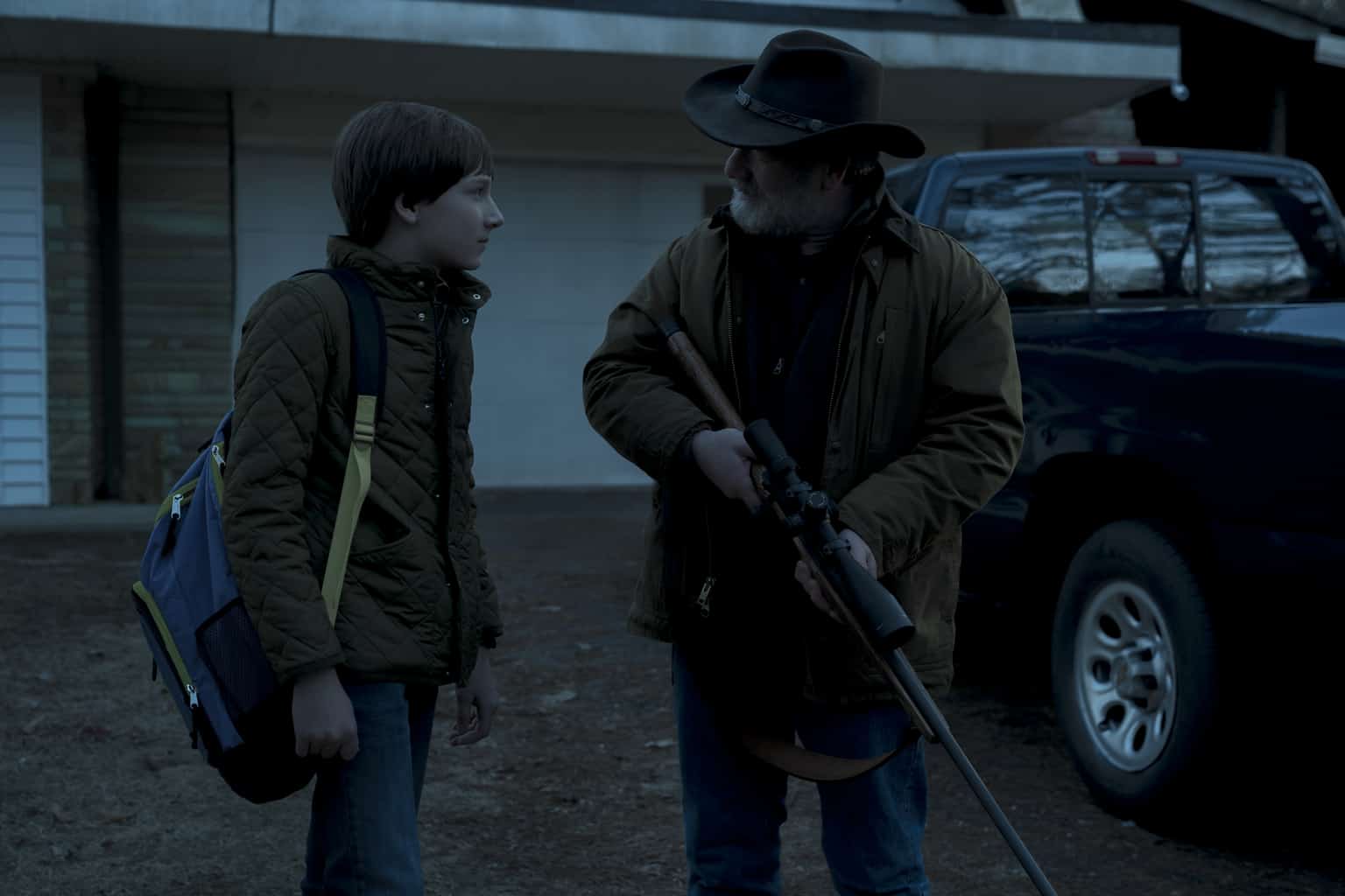 Ozark Season 2 Episode 3 Skylar Gaertner as Jonah Byrde, Peter Mullan as Jacob Snell Tell