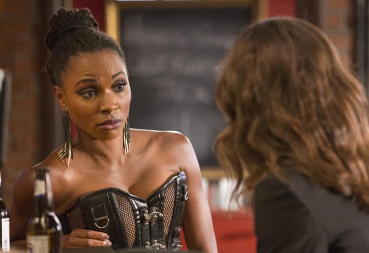 Shanola Hampton as V in SHAMELESS (Season 9, Episode 03, "Weirdo Gallagher Vortex")