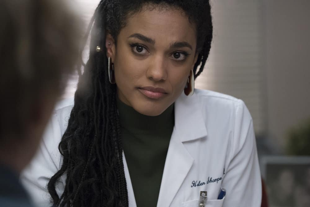 New Amsterdam Season 1 Episode 7 - Freema Agyeman as Dr. Helen Sharpe | Tell-Tale TV New Amsterdam Season 1 Episode 7 - Freema Agyeman as Dr. Helen Sharpe