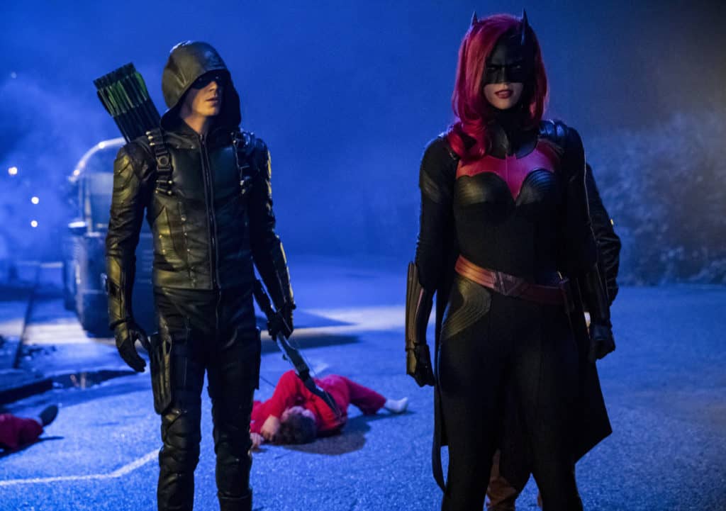 Arrow Season 7 Episode 9 - Ruby Rose as Kate Kane/Batwoman and Grant Gustin as Oliver Queen/Green Arrow | Tell-Tale TV Arrow Season 7 Episode 9 - Ruby Rose as Kate Kane/Batwoman and Grant Gustin as Oliver Queen/Green Arrow