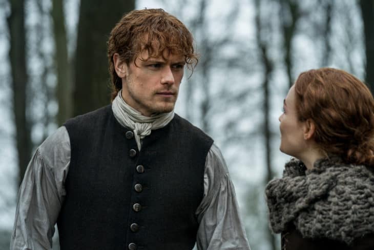 Sam Heughan (Jamie Fraser), Sophie Skelton (Brianna Randall Fraser) - Outlander Episode 410