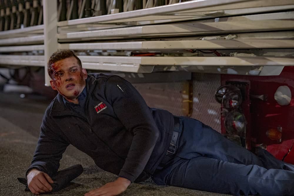 9-1-1 Season 2 Episode 18 - Oliver Stark as Evan 'Buck' Buckley