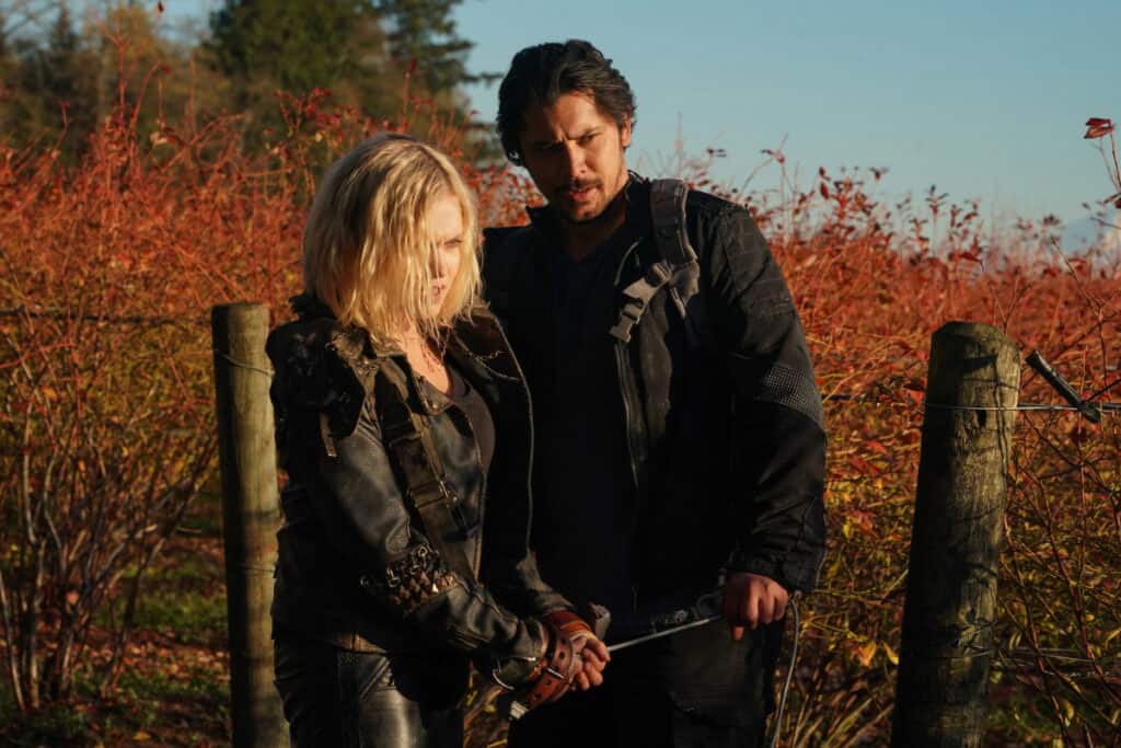 The 100 Season 6 Episode 8 - Eliza Taylor as Clarke and Bob Morley as Bellamy | Tell-Tale TV The 100 Season 6 Episode 8 - Eliza Taylor as Clarke and Bob Morley as Bellamy