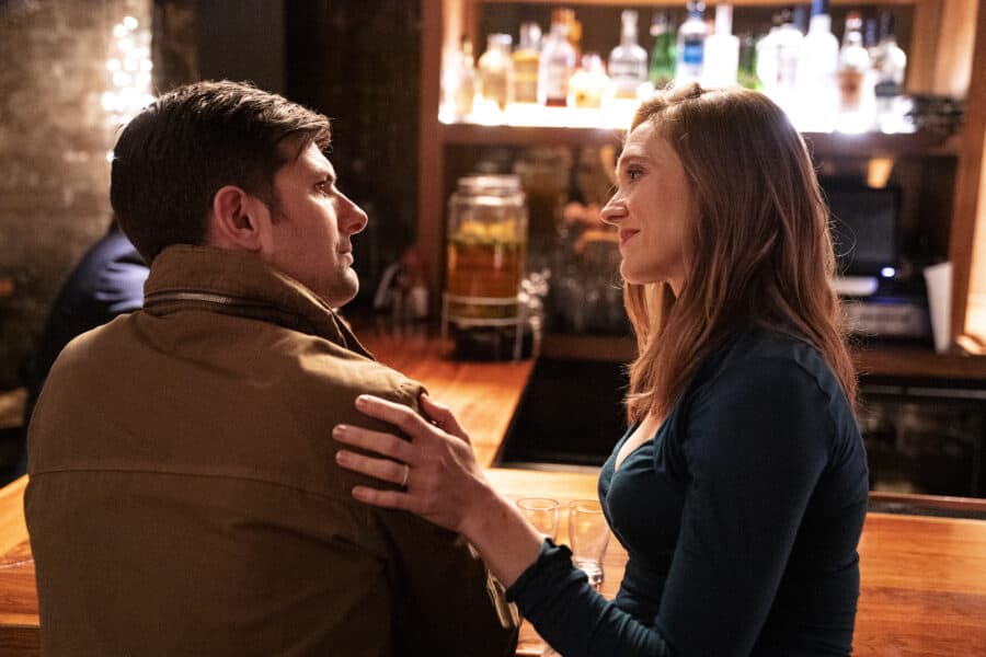 Big Little Lies Season 2, episode 5, debut 7/7/19: Adam Scott, Sarah Sokolovic. photo: Merie W. Wallace/HBO | Tell-Tale TV A0178010-C715-4731-AAC7-15C894867205