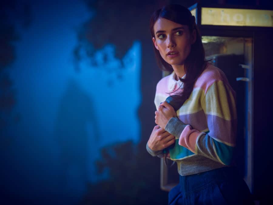 AMERICAN HORROR STORY: 1984 -- Pictured: Emma Roberts as Brooke Thompson