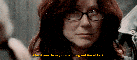 BSG – Laura Roslin Put that Thing Out the Airlock