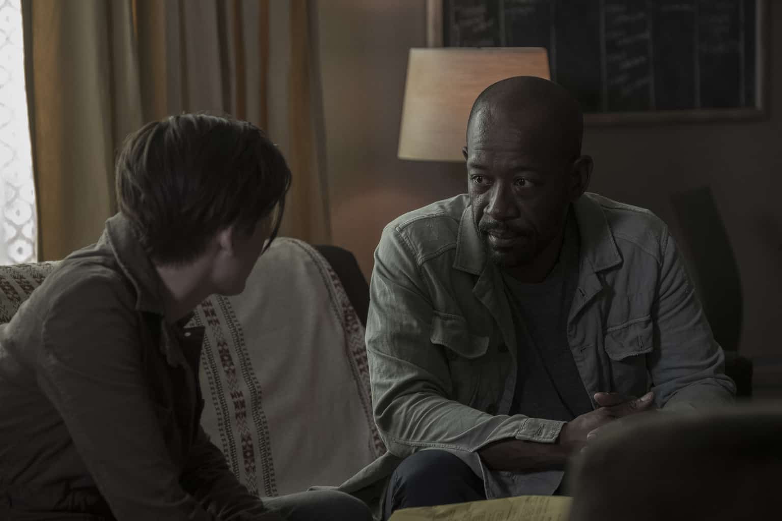 FTWD_514_VR_0524_023-RT Fear the Walking Dead Review: Today and Tomorrow (Season 5 Episode 14) Fear the Walking Dead Season 5, Episode 14 - Lennie James as Morgan Jones, Maggie Grace as Althea