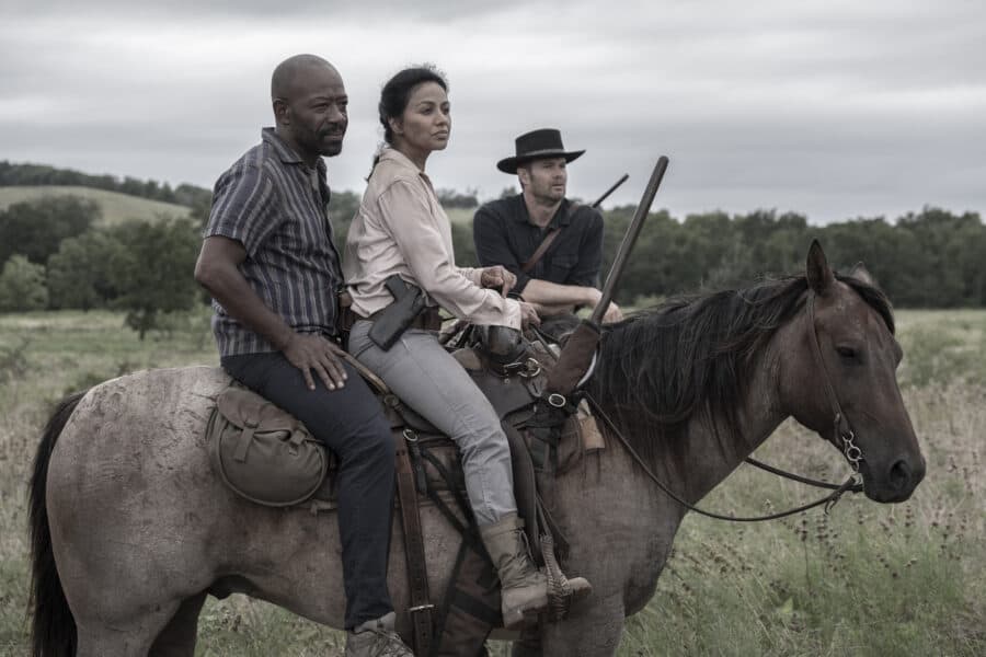 Fear the Walking Dead Season 5 Episode 16 - Lennie James as Morgan Jones, Karen David as Grace, Garret Dillahunt as John Dorie | Tell-Tale TV Fear the Walking Dead Season 5 Episode 16 - Lennie James as Morgan Jones, Karen David as Grace, Garret Dillahunt as John Dorie