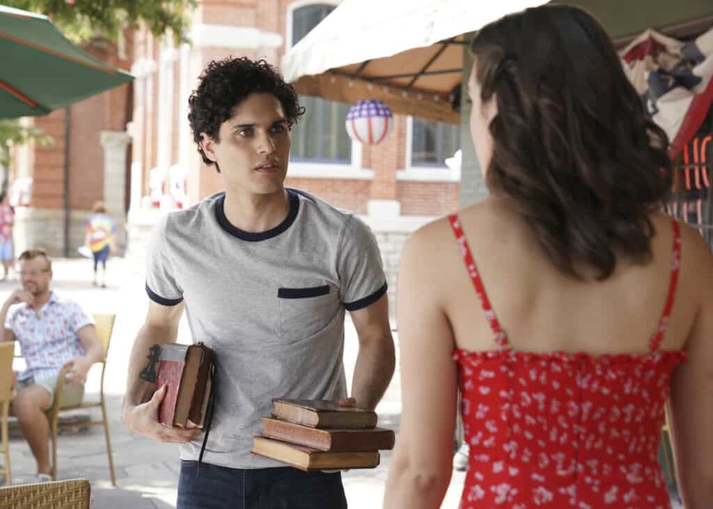 Legacies Season 2 Episode 1 - Aria Shahghasemi as Landon and Kaylee Bryant as Josie