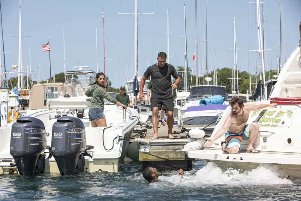 Chicago Fire Season 8 Episode 2 - Taylor Kinney as Lt Kelly Severide, Miranda Rae Mayo as Stella Kidd Preview — Chicago Fire Season 8 Episode 2: A Real Shot in the Arm - Part 2 Chicago Fire Season 8 Episode 2 - Taylor Kinney as Lt Kelly Severide, Miranda Rae Mayo as Stella Kidd