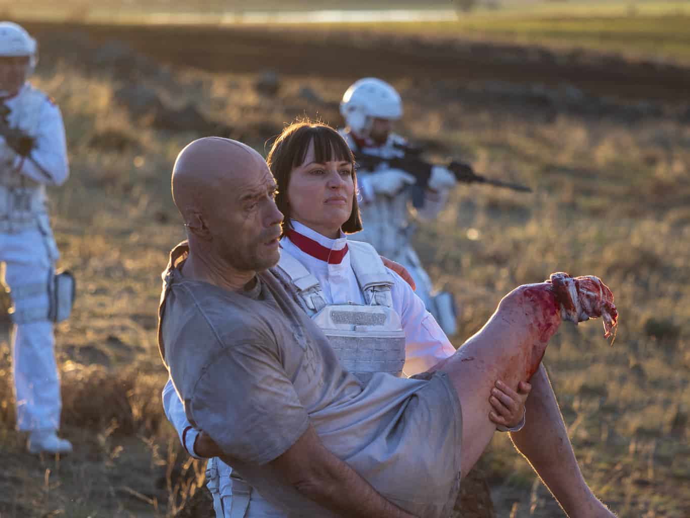 PREACH_408_LM_0513_0265_RT Preview — Preacher Season 4 Episode 8: Fear of the Lord Preacher Season 4, Episode 8 - Pip Torrens as Herr Starr, Julie Ann Emery as Featherstone