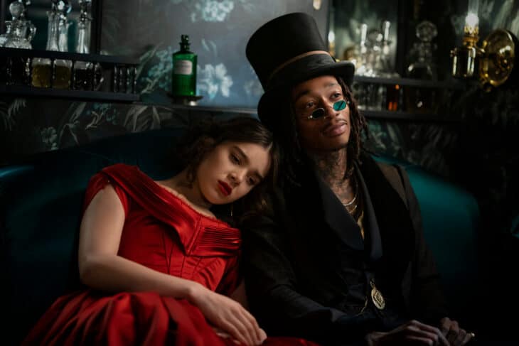 Hailee Steinfeld and Wiz Khalifa in “Dickinson"