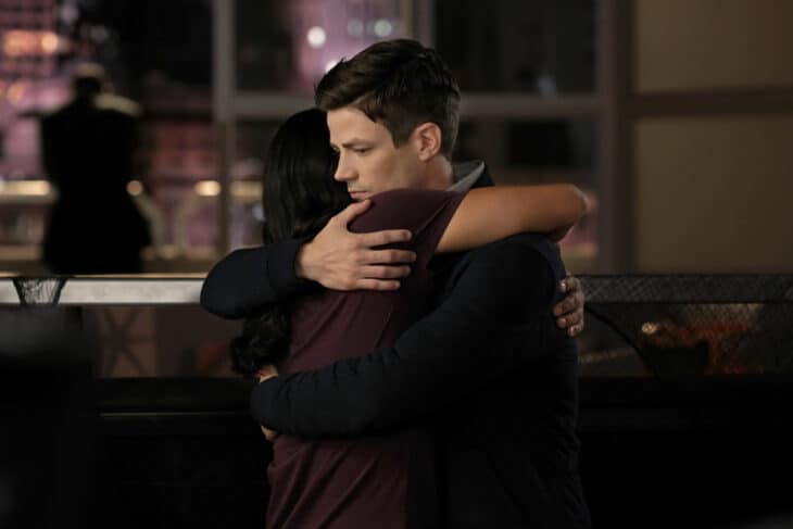 The Flash Season 6 Episode 2 - Carlos Valdes as Cisco Ramon and Grant Gustin as Barry Allen