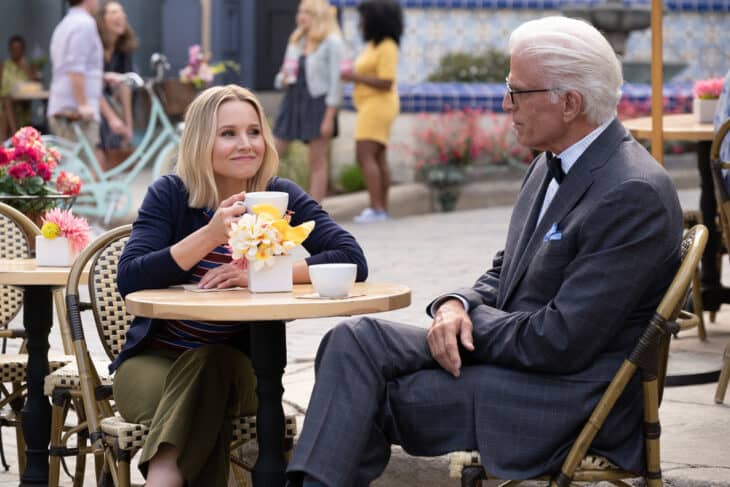 The Good Place Season 4 Episode 3 - Kristen Bell as Eleanor, Ted Danson as Michael