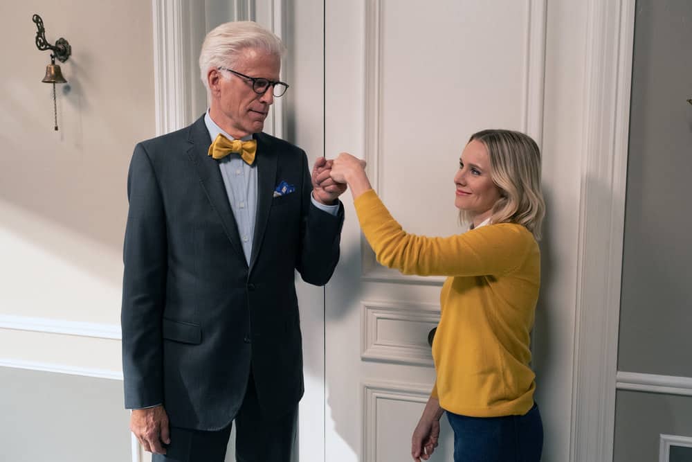 The Good Place Season 4 Episode 3 - Kristen Bell as Eleanor, Ted Danson as Michael