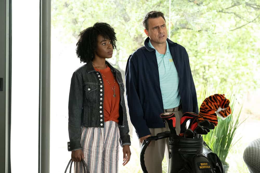 The Good Place - Season 4 Episode 5 - Employee of the Bearimy Preview — The Good Place Season 4 Episode 5: Employee of the Bearimy - Part 2 The Good Place Season 4 Episode 5 -  Kirby Howell-Baptiste as Simone Garnett, Benjamin Koldyke as Brent Norwalk