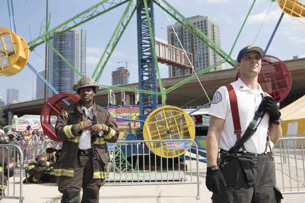 Chicago Fire Season 8 Episode 3 - Eamonn Walker as Battalion Chief Wallace Boden, Jesse Spencer as Matthew Casey