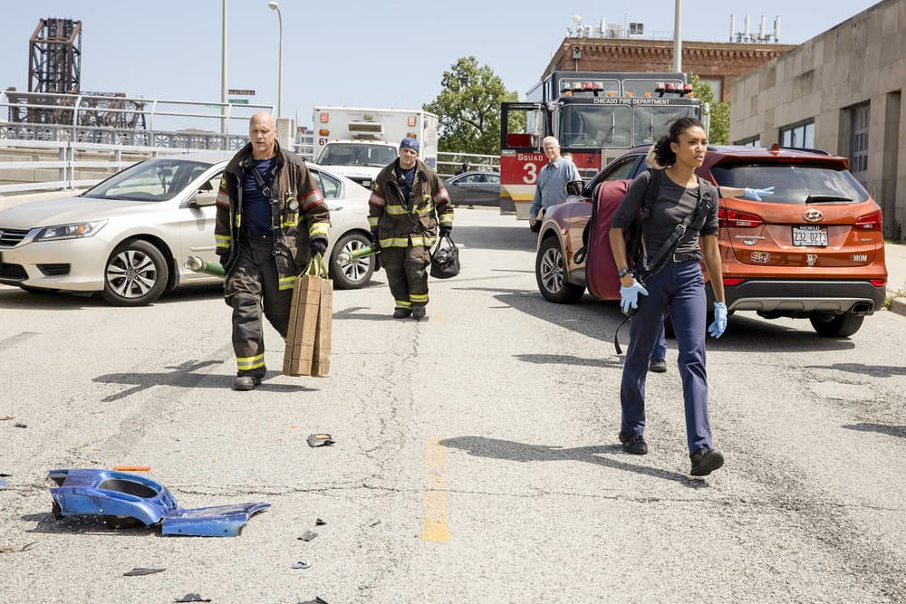 Chicago Fire – Season 8 Preview — Chicago Fire Season 8 Episode 5: Buckle Up - Part 2 Chicago Fire Season 8 Episode 4 - Randy Flager as Capp, Annie Ilonzeh as Emily Foster
