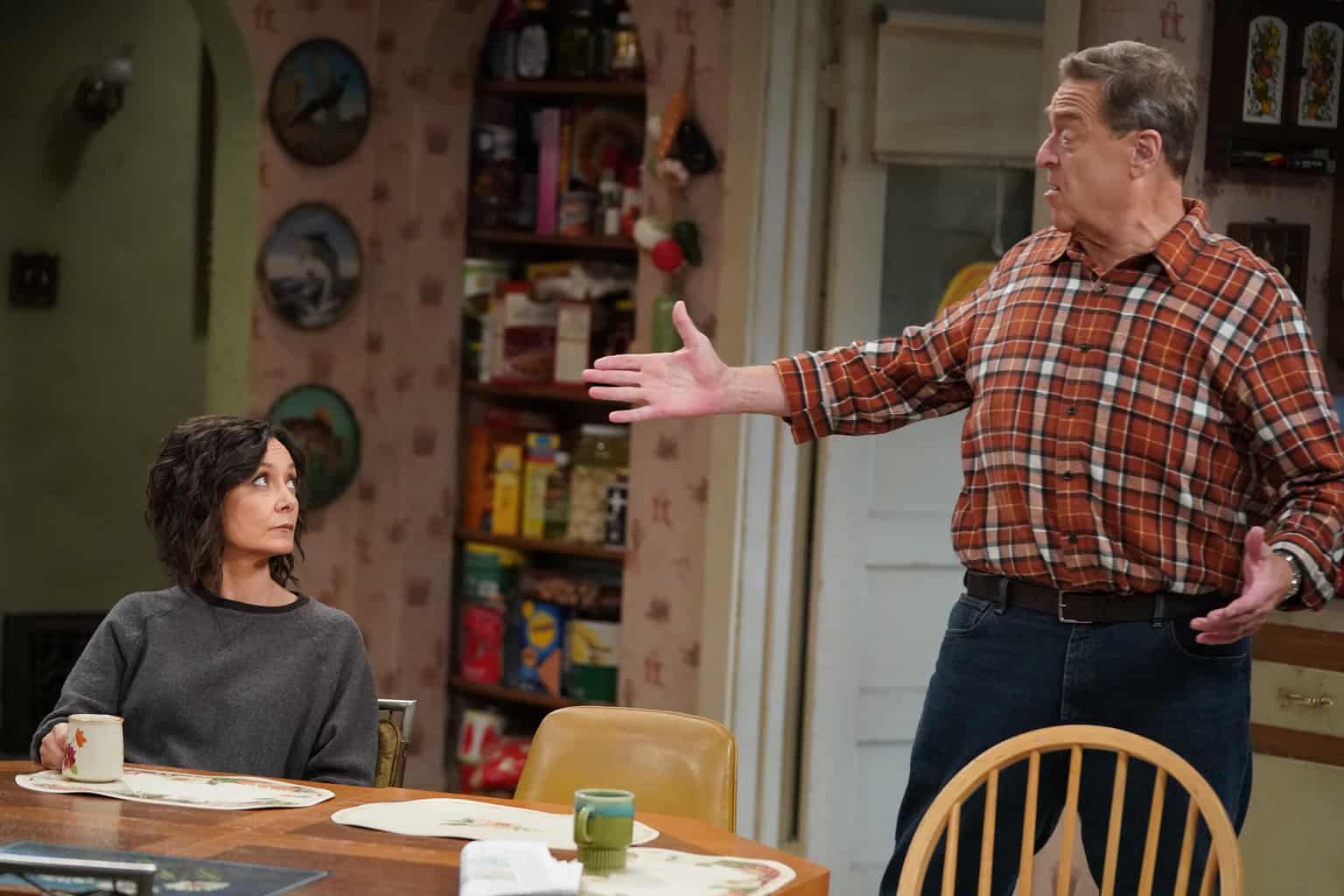 SARA GILBERT, JOHN GOODMAN