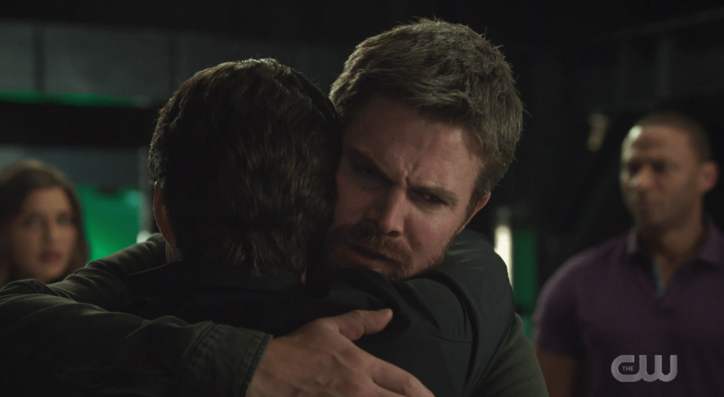 Arrow – Present Tense – Oliver Queen and William Clayton – Stephen Amell and Ben Lewis