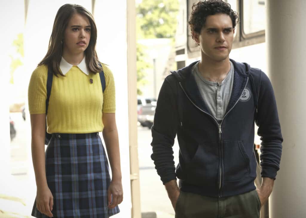 Legacies Season 2 Episode 7 - Kaylee Bryant as Josie and Aria Shahghasemi as Landon