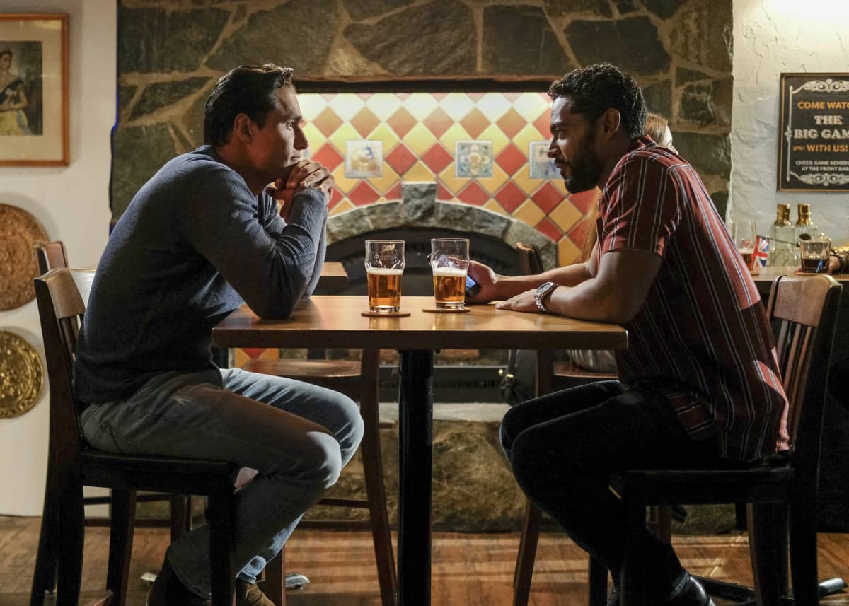 Supergirl Season 5 Episode 5 - Staz Nair as William Dey and Nick Sagar as Russell Rogers | Tell-Tale TV SPG505B_0123b