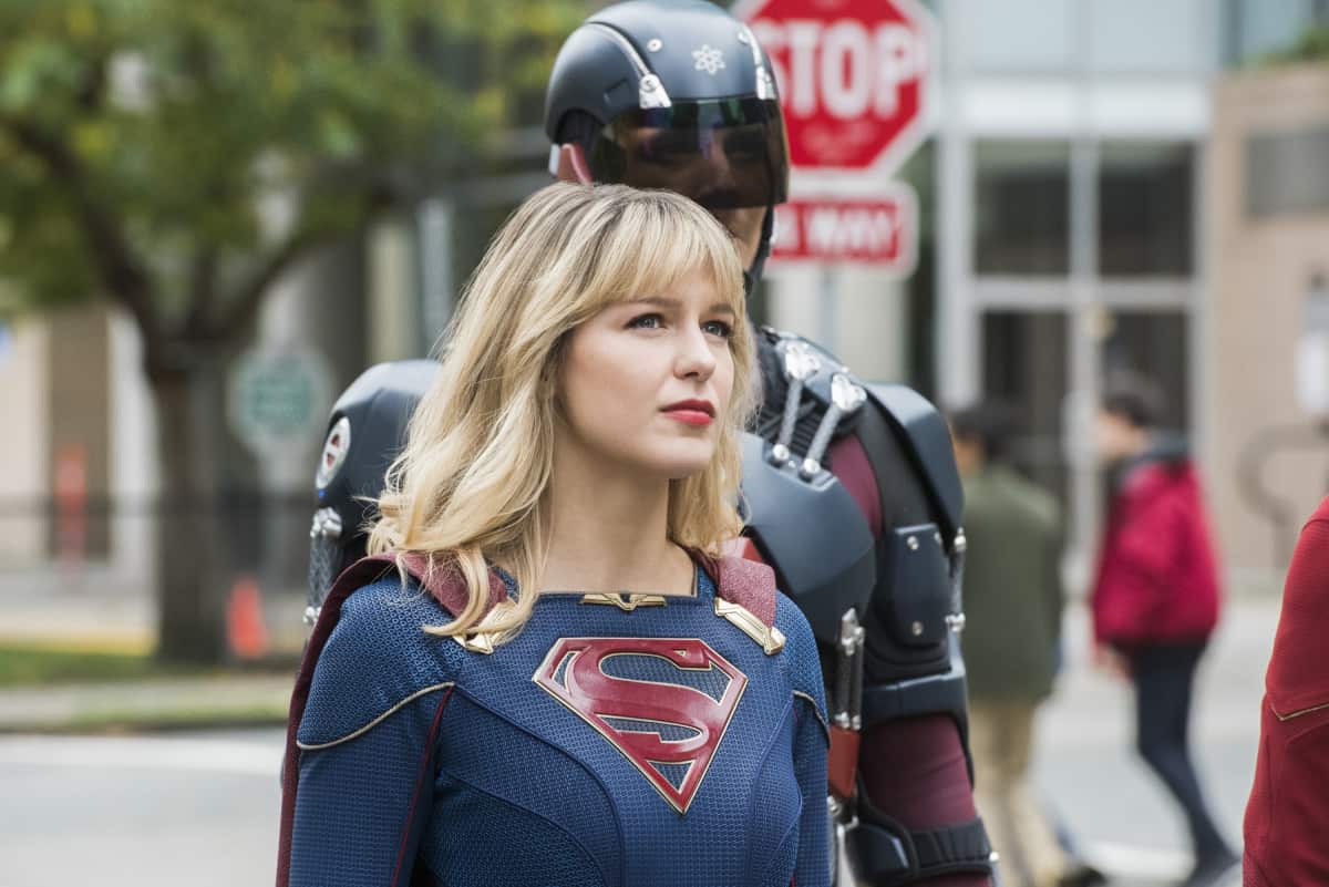Legends of Tomorrow Season 5 Episode 8 - Melissa Benoist as Kara/Supergirl and Brandon Routh as Ray Palmer/Atom | Tell-Tale TV LGN508b_0124b