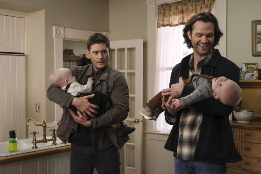 Supernatural Season 15 Episode 10 - Jensen Ackles as Dean and Jared Padalecki as Sam