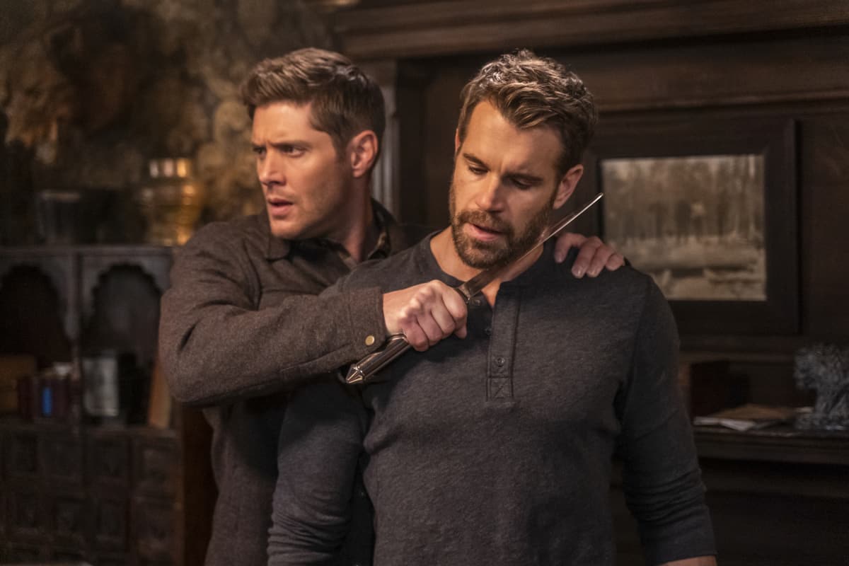 Supernatural Season 15 Episode 11 - Jensen Ackles as Dean and Stephen Huszar as Pax | Tell-Tale TV SN1511B_0364bc Supernatural Review: The Gamblers (Season 15 Episode 11) Supernatural Season 15 Episode 11 - Jensen Ackles as Dean and Stephen Huszar as Pax