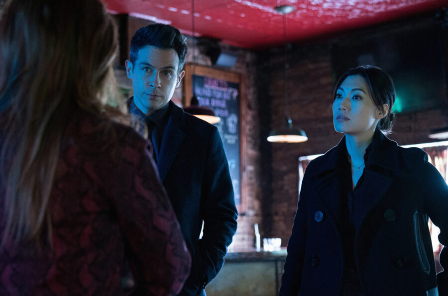 FBI Season 2 Episode 15, "Legacy" Pictured: Pictured (L-R): John Boyd as Stuart Scola and Catherine Haena Kim as Emily Ryder