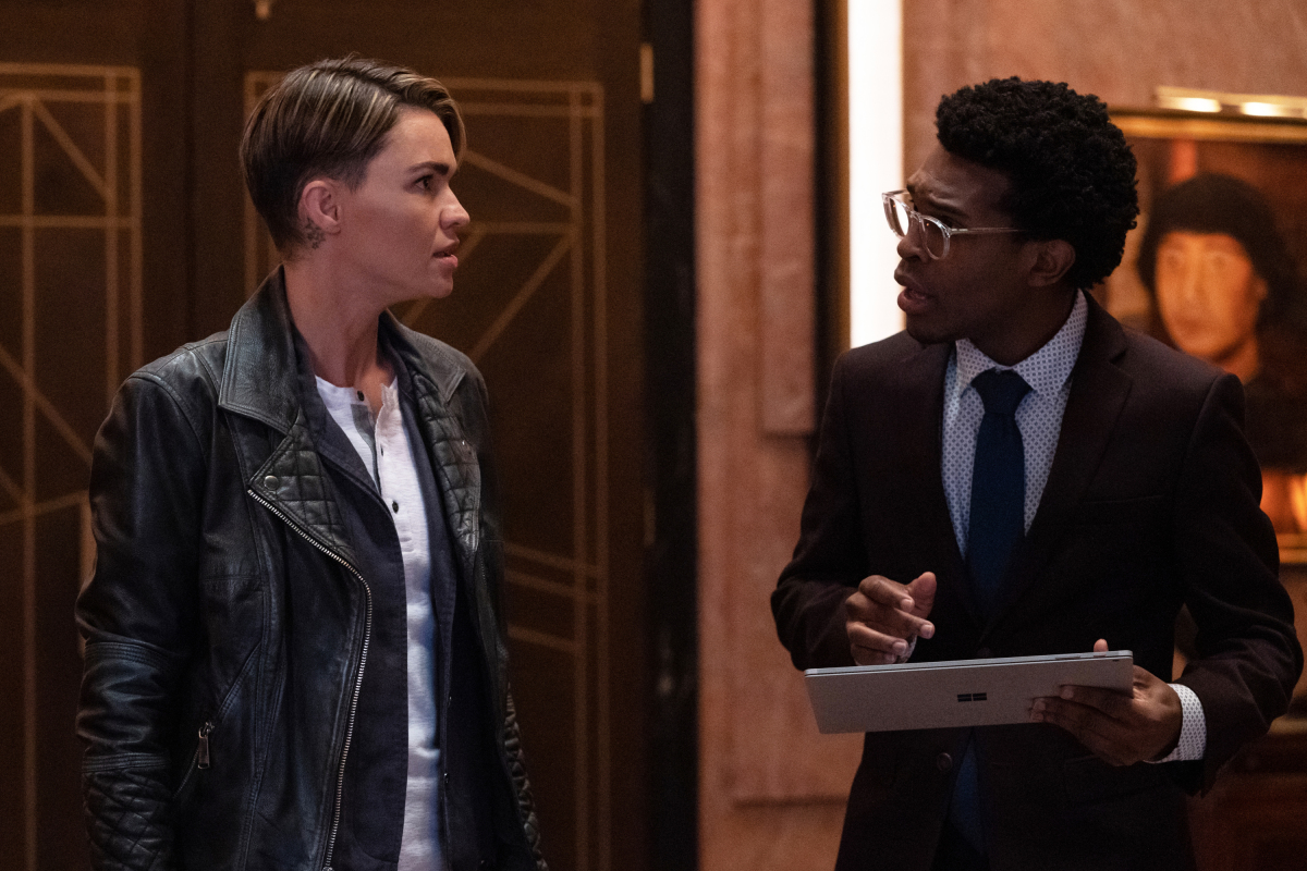Batwoman Season 1 Episode 12, "Take Your Choice" Pictured (L-R): Ruby Rose as Kate Kane/Batwoman and Camrus Johnson as Luke Fox
