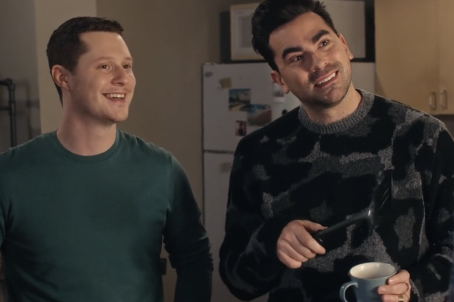 Schitt’s Creek Season 6 Episode 6 Patrick (Noah Reid), David (Dan