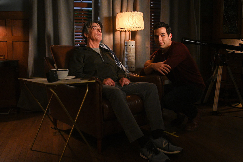 Zoey's Extraordinary Playlist Season 1 Episode 2, "Zoey's Extraordinary Best Friend" Pictured: (l-r) Peter Gallagher as Mitch, Skylar Astin as Max
