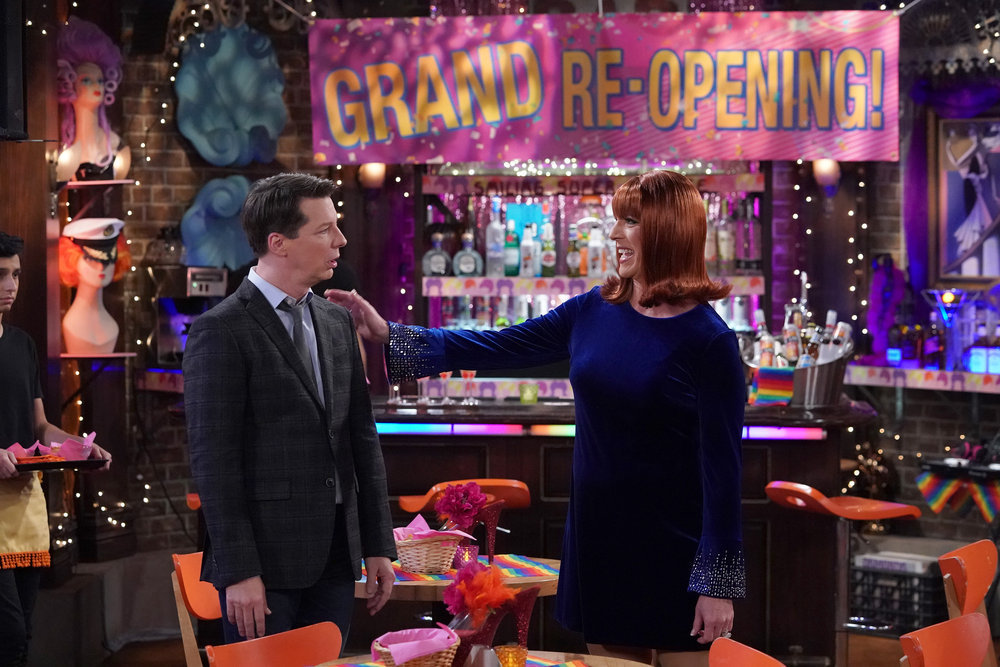Will & Grace Season 3 Episode 11, "Filthy Phil, Part II" Pictured: (l-r) Sean Hayes as Jack McFarland, Clinton Leupp as Miss Coco Peru | Tell-Tale TV Will & Grace Season 3 Episode 11, "Filthy Phil, Part II" Pictured: (l-r) Sean Hayes as Jack McFarland, Clinton Leupp as Miss Coco Peru