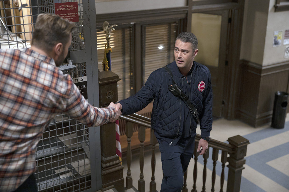 Chicago Fire Season 8 Episode 15, "Off The Grid" Pictured: Taylor Kinney as Kelly Severide