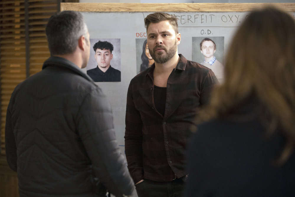 Chicago Fire Season 8 Episode 15, "Off The Grid"Pictured: Patrick John Flueger as Adam Ruzek
