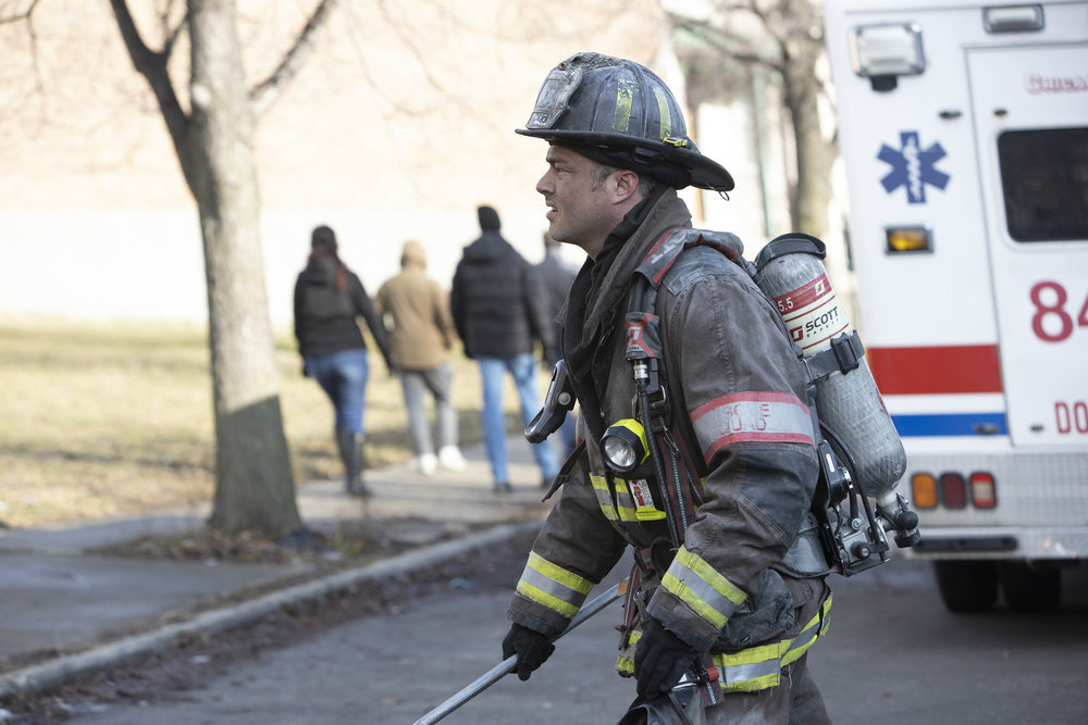 Chicago Fire Season 8 Episode 15, "Off The Grid" Pictured: Taylor Kinney as Kelly Severide