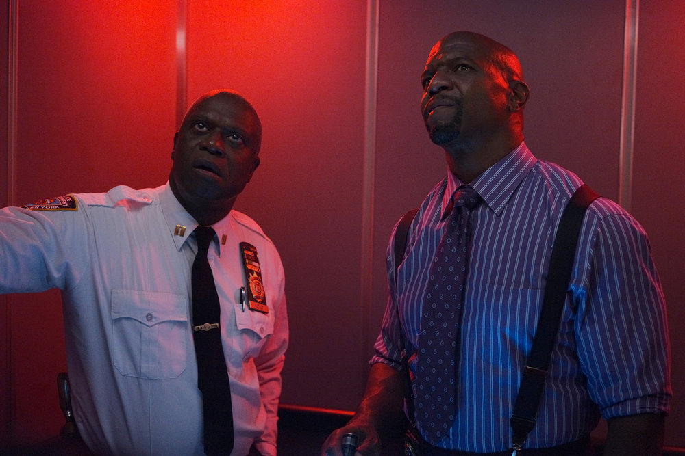 Brooklyn Nine-Nine Season 7 Episode 13 - Andre Braugher as Raymond Holt, Terry Crews as Terry Jeffords