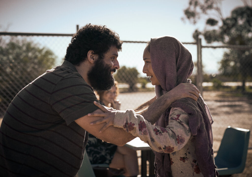 FAYSSAL BAZZI as AMEER and SORAYA HEIDARI as MINA in episode 102 of STATELESS | Tell-Tale TV FAYSSAL BAZZI as AMEER and SORAYA HEIDARI as MINA in episode 102 of STATELESS
